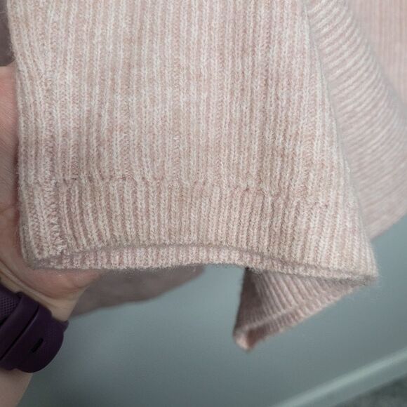 DKNY Women’s Cashmere Blend Ribbed Wide Leg Joggers Pink Size xxl NWT - Picture 9 of 10